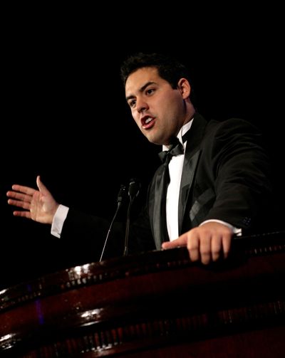 In this May 15, 2008 file photo, Yon Goicoechea speaks before accepting the Milton Friedman Prize for Advancing Liberty in New York. (Seth Wenig / Associated Press)