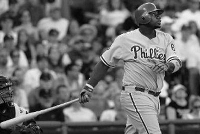 Philadelphia Phillies' Ryan Howard has been battling injuries this season.
(Associated Press / The Spokesman-Review)
