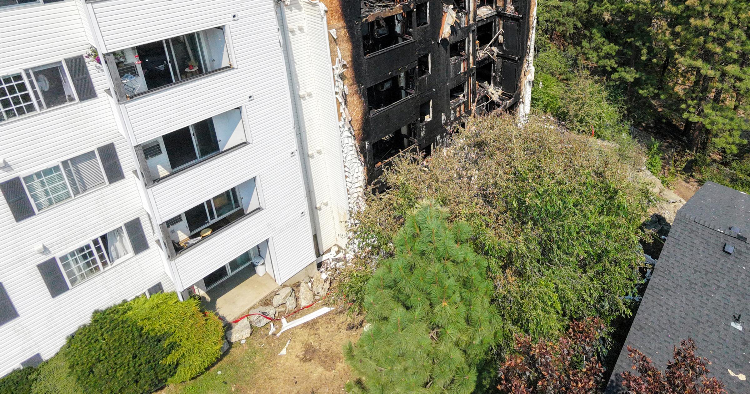 Improperly discarded cigarettes cause large Spokane Valley, Liberty Lake apartment fires that displaced 88 people