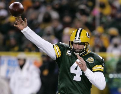 Brett Favre will sling passes for the Jets this season.  (File Associated Press / The Spokesman-Review)