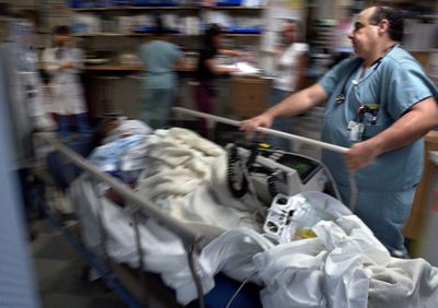 In emergency rooms in the U.S., patients spend an average of 3.3 hours to be seen, treated and discharged, according to one report. Los Angeles Times (Los Angeles Times / The Spokesman-Review)