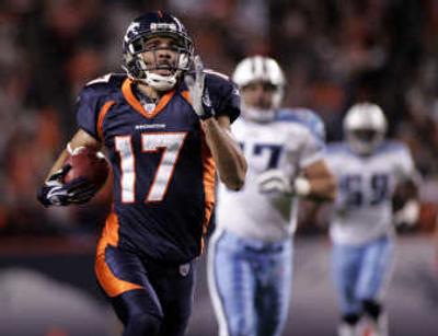 
Denver's Glenn Martinez is off on an 80-yard punt return touchdown sprint. Associated Press
 (Associated Press / The Spokesman-Review)