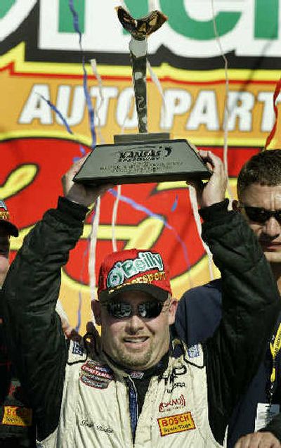 
Todd Bodine won last weekend's O'Reilly Auto Parts 250 truck race in a Toyota, the fifth for the brand since 2004.
 (Associated Press / The Spokesman-Review)