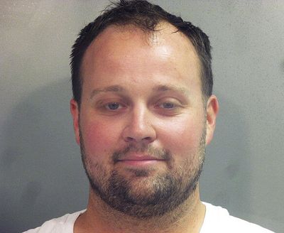 This photo provided by the Washington County (Ark.) Jail shows Joshua Duggar. Former reality TV Star Josh Duggar is being held in a northwest Arkansas jail after being arrested, Thursday, April 29, 2021 by federal authorities, but it’s unclear what charges he may face.  (HOGP)