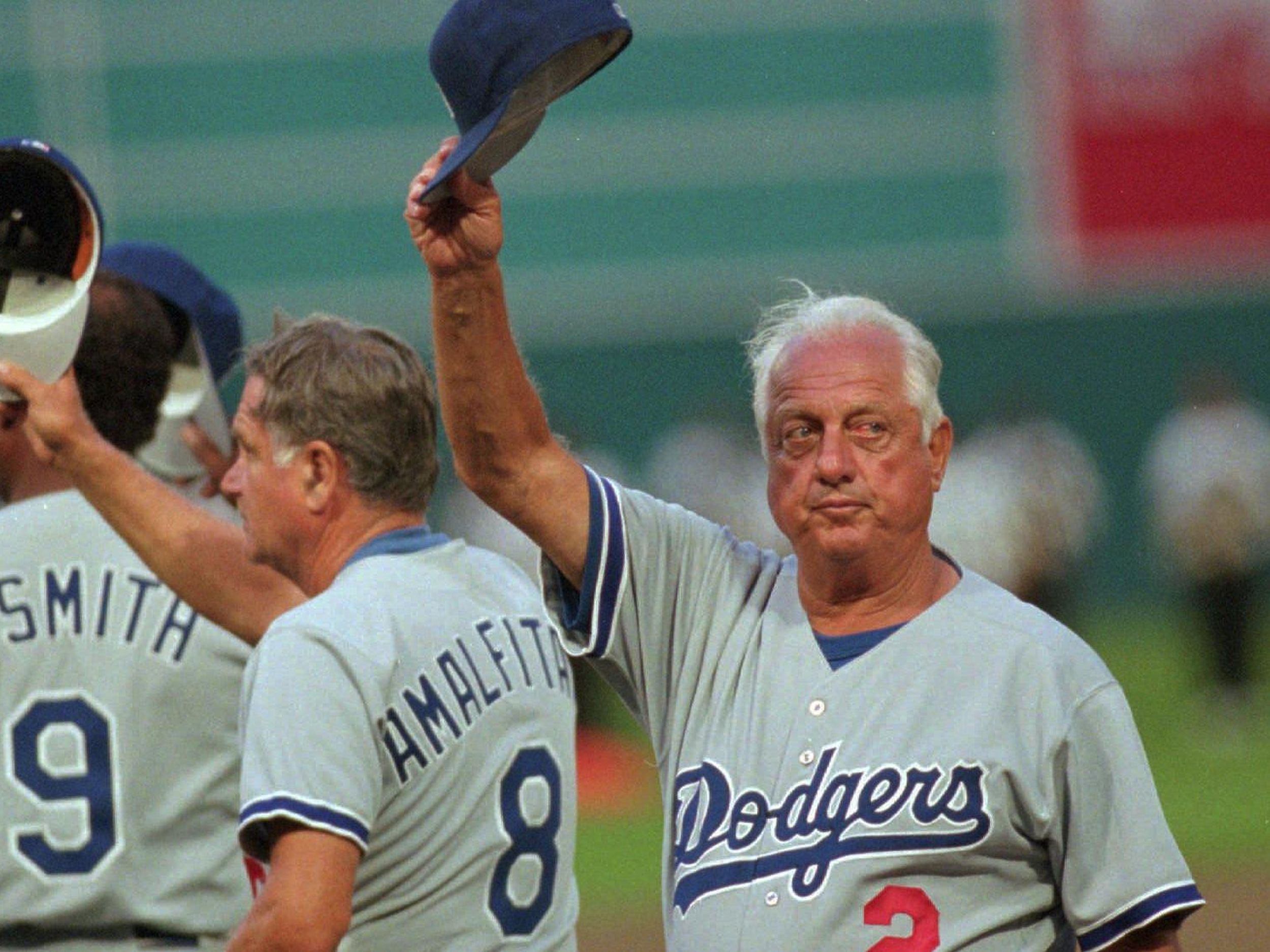 1995 Los Angeles Dodgers at Florida Marlins April 25 