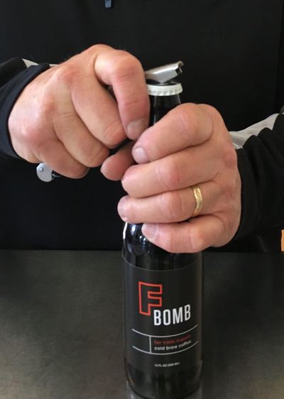 F-Bomb Cold Brew Coffee from Roast House in Spokane is available in 12-ounce bottles this week. (Roast House Coffee)