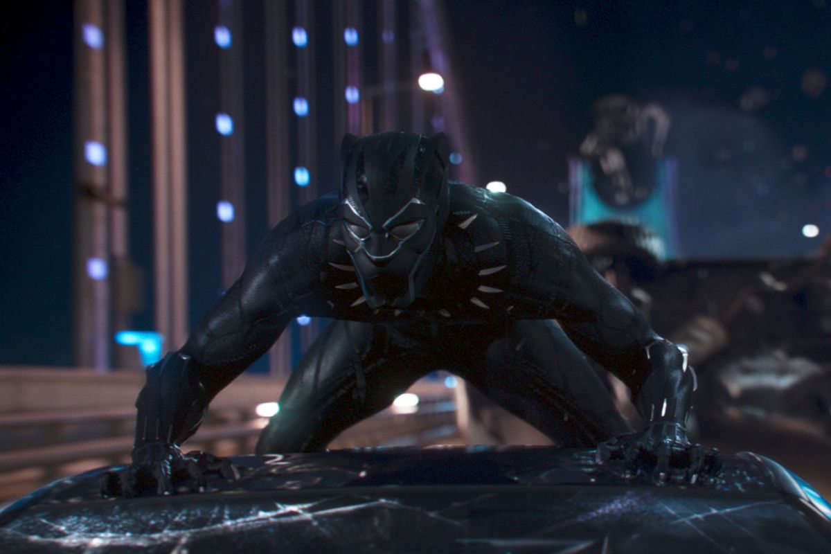 Chadwick Boseman stars in “Black Panther,” directed by Ryan Coogler.  (Marvel Studios)