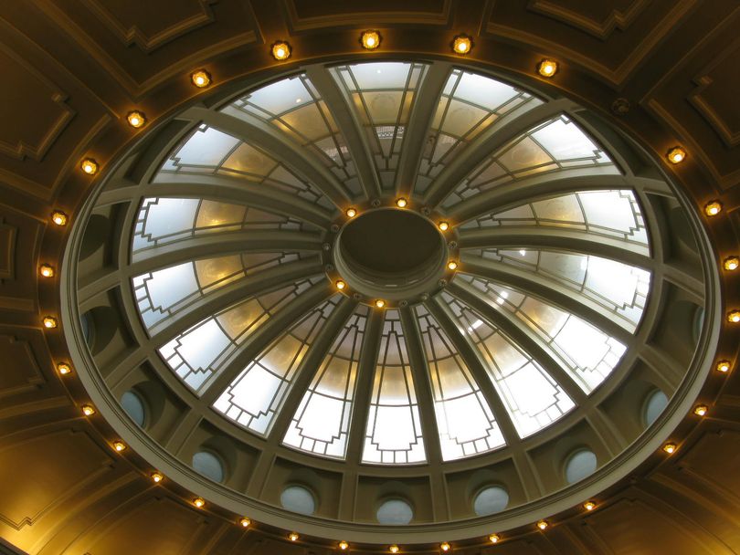 Dome over the Idaho House chamber (Betsy Z. Russell)