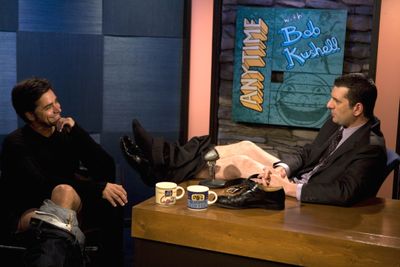 John Stamos is shown with host Bob Kushell of the Web talk show “Anytime with Bob Kushell.”  (Associated Press / The Spokesman-Review)