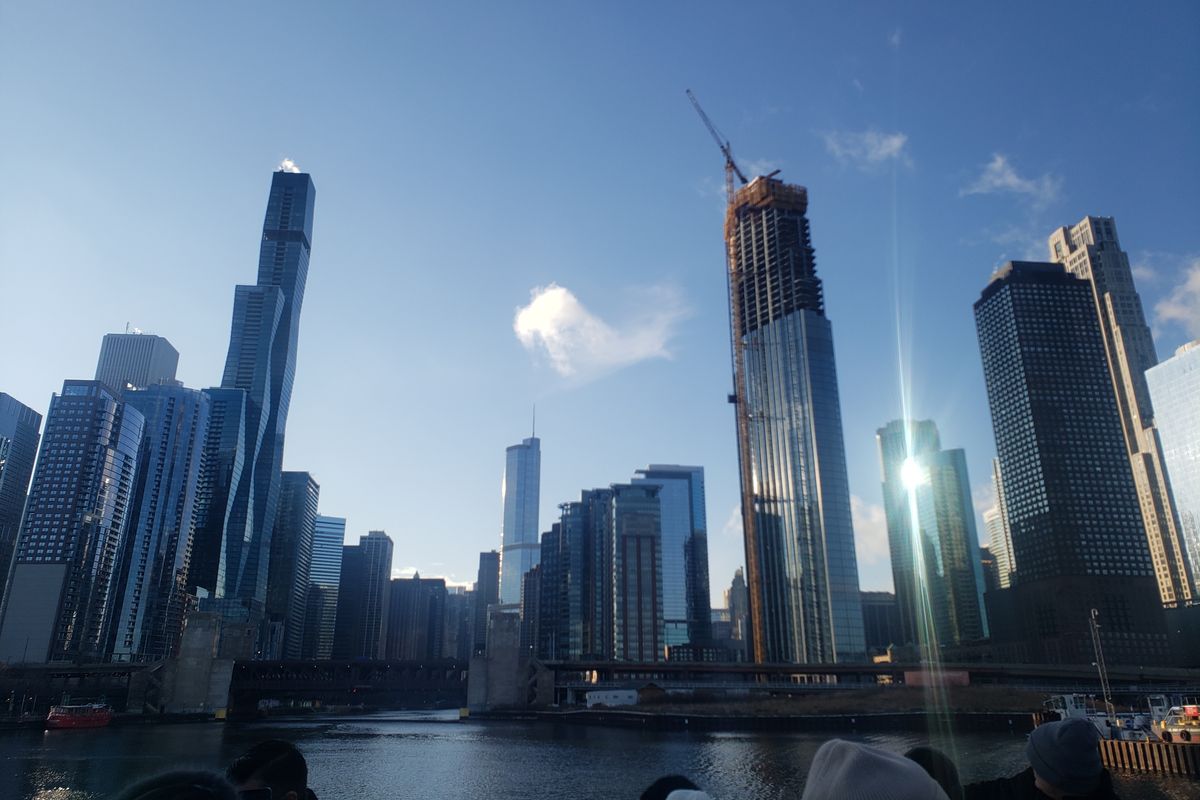 Chicago as seen from a boat cruise.  (Azaria Podplesky/For The Spokesman-Review)