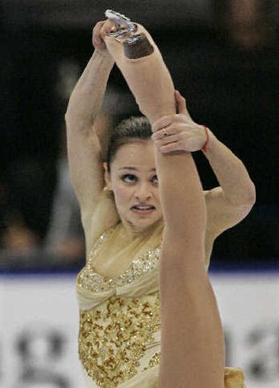 
Eventual champion Sasha Cohen performs during the ladies free skate event on Saturday in St. Louis.
 (Associated Press / The Spokesman-Review)