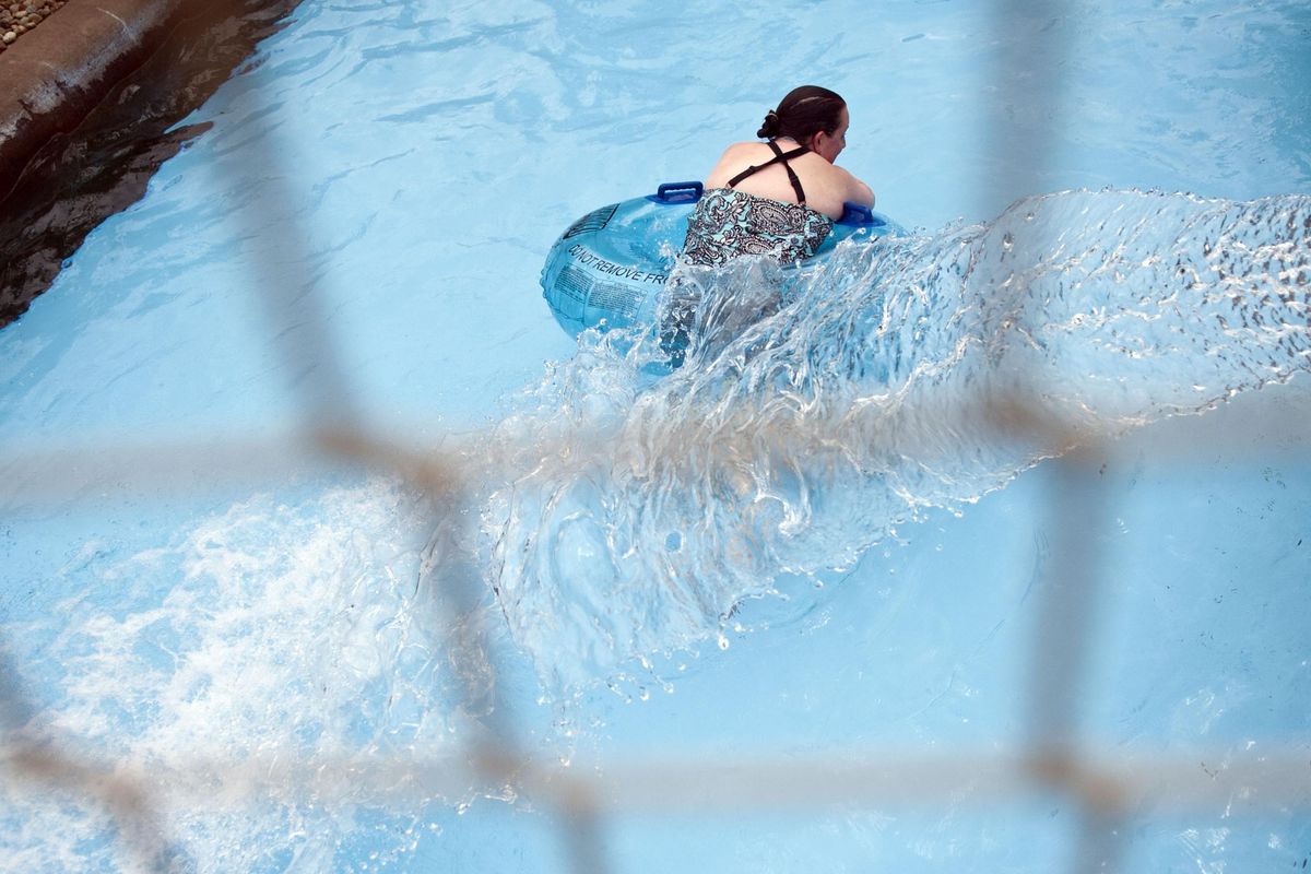 Boulder Beach at Silverwood Theme Park in Athol is one of many places where you can take a dip. (Kathy Plonka / The Spokesman-Review)