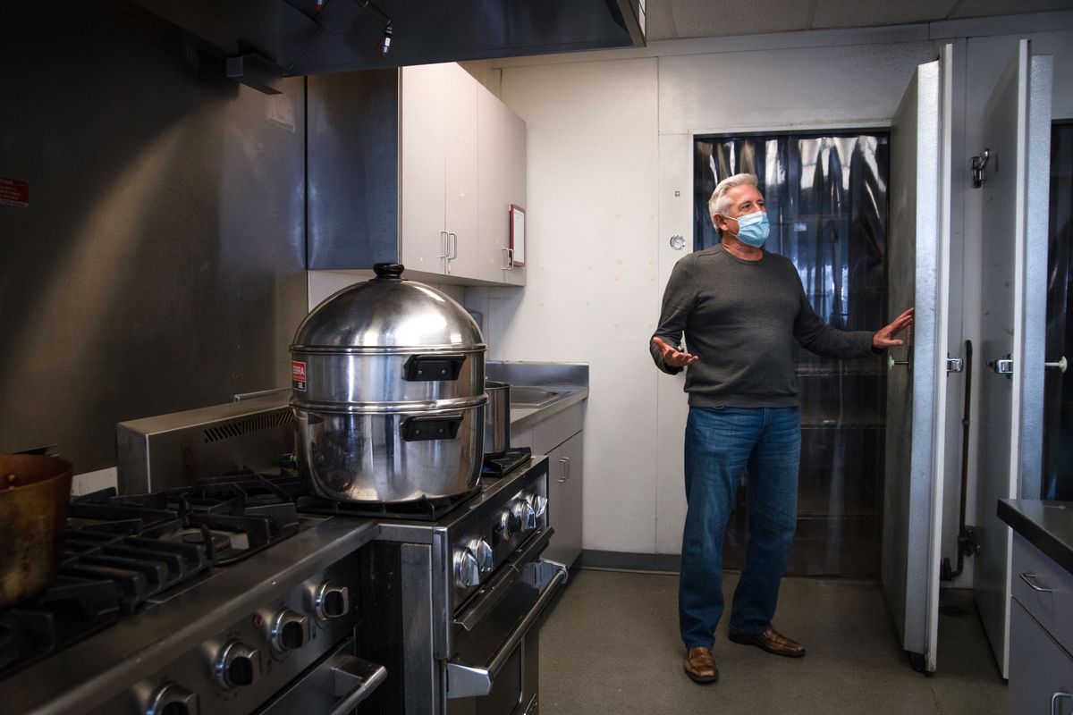 Shaun Cross, chairman and president of Maddie’s Place, shows the kitchen at the unique facility that aims to nuture newborns who are born with withdrawal due to mothers with active substance abuse issues. The facility recently purchased the former Vanessa Behan nursery building in the Perry district at 1004 E. Eighth Ave. for $1.25 million, and will begin accepting babies for care during a soft opening in June with a goal of being fully operational by September. Maddie’s Place is named after founder and executive director Tricia Hughes’ youngest adopted daughter, who spent the first 18 days of her life in withdrawal on the streets with her biological mother. The process for getting the ball rolling to start Maddie’s Place began in June 2017 and funds are still being secured, but when the residential infant foundation is fully up and running, will be staffed by about 30 employees to care for approximately 200 babies in withdrawal per year.  (Libby Kamrowski/ THE SPOKESMAN-REVIEW)