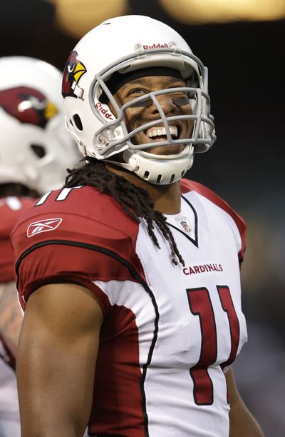 Larry Fitzgerald caught an 80-yard touchdown pass (Associated Press)