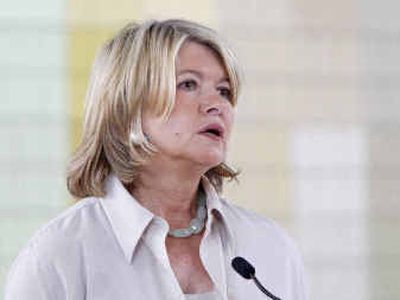 
Martha Stewart pauses while speaking at a news conference at her offices in New York on Wednesday. 
 (Associated Press / The Spokesman-Review)