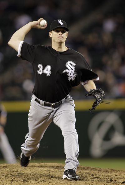 White Sox pitcher Gavin Floyd notched his fourth win of season. (Associated Press)