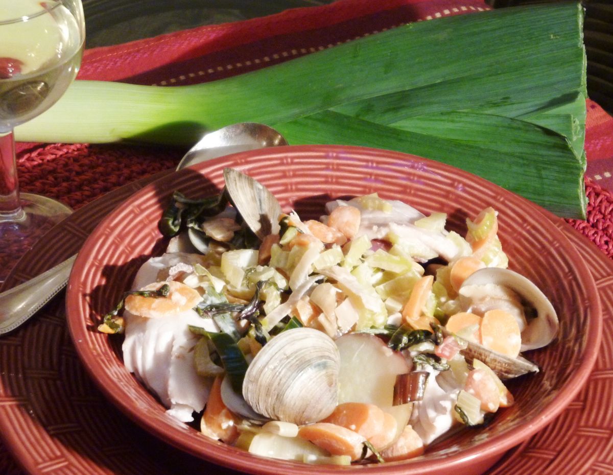 La Bourride, a garlicky fish casserole that is simple to make, captures the flavors of the Mediterranean region of France.