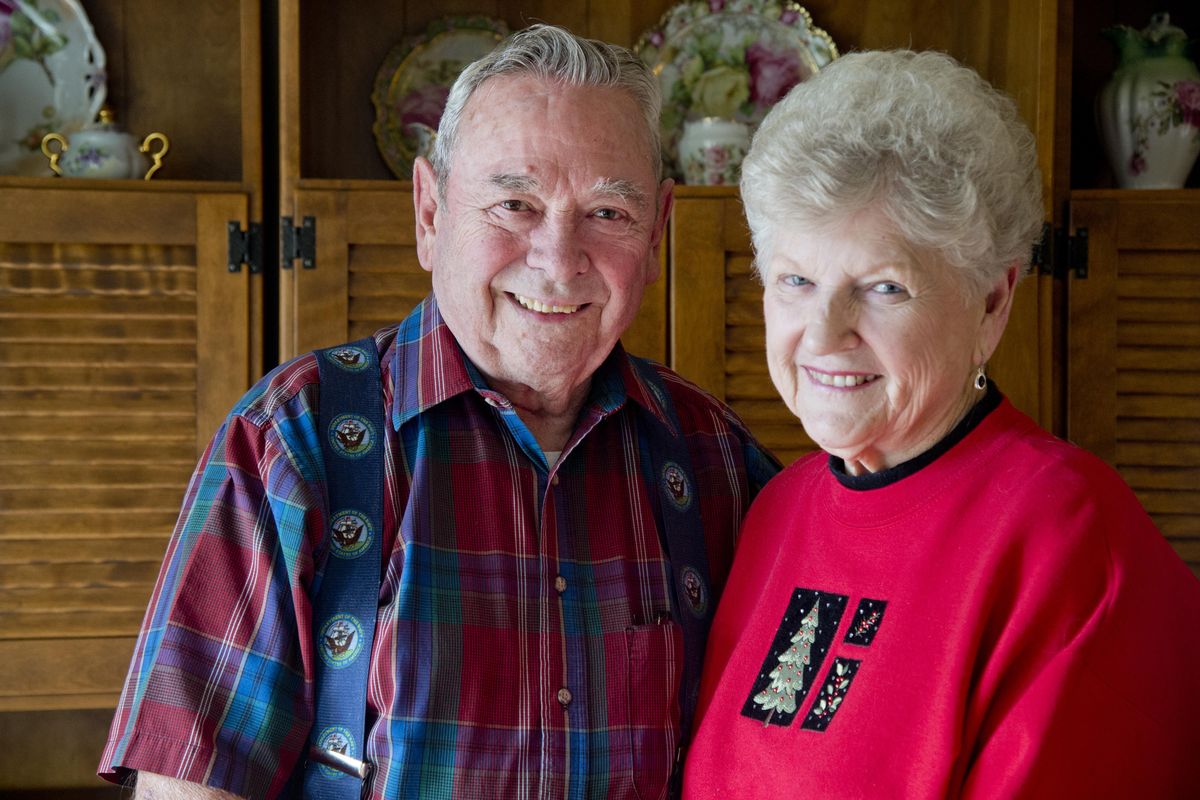 Bob and Jeanie Fuller are shown at their northside home Friday. They married in 1947. (Jesse Tinsley / The Spokesman-Review)