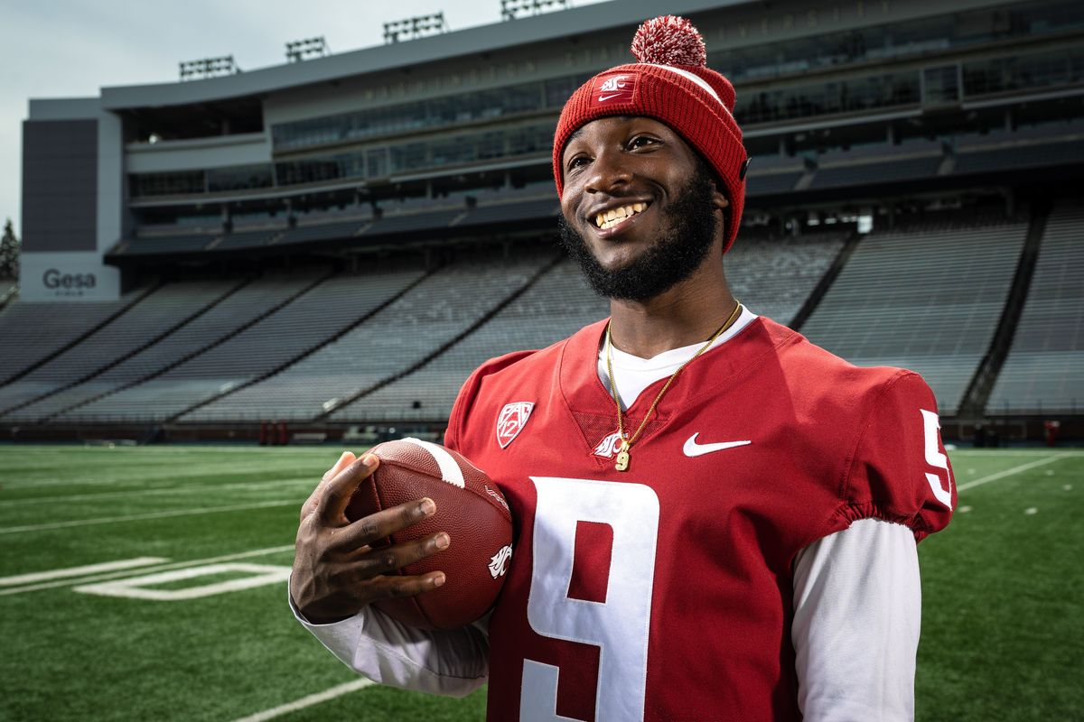 Washington State wide receiver Renard Bell, photographed Aug. 10, missed all of last season with a torn knee ligament.  (COLIN MULVANY/THE SPOKESMAN-REVIEW)