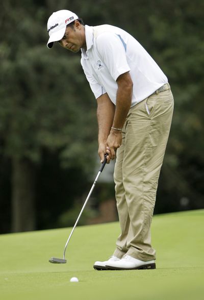 Arjun Atwal fired a 9-under 61 at the Wyndham Championship. (Associated Press)
