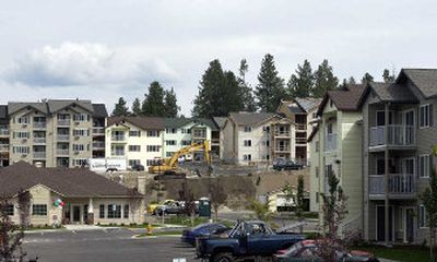
The Parkside at Mirabeau Point apartment complex on Pines Road is still growing. The complex is made up of one-, two- or three-bedroom units. 
 (Liz Kishimoto / The Spokesman-Review)