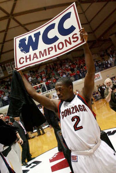 
The Spokesman-Review GU's Jeremy Pargo holds up a sign of the times for the WCC.
 (File / The Spokesman-Review)