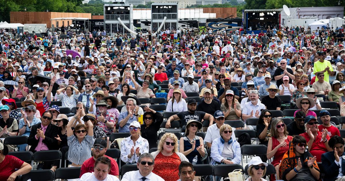 Image for 'Pray without ceasing.' Trump, aides rally Christian faithful on National Mall
