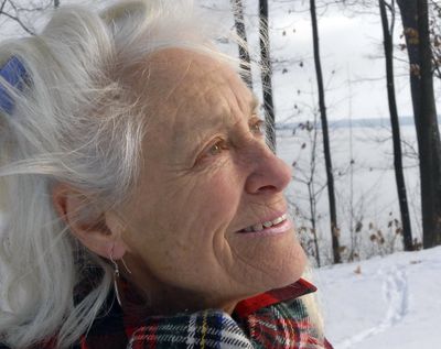 In this Dec. 10, 2007 file photo, Anne LaBastille poses in Westport, N.Y. LaBastille, the environmentalist, sometime hermit and Adirondack author whose “Woodswoman” autobiographies inspired others to venture into the wilderness, has died at a nursing home in Plattsburgh, N.Y. She was 75.  (Associated Press)