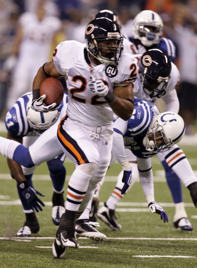 Matt Forte and the Bears  ran over the Colts 29-13. (Associated Press / The Spokesman-Review)