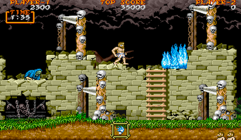 A screengrab from Ghouls n' Ghosts, downloaded from Emu Paradise. (EmuParadise.net)