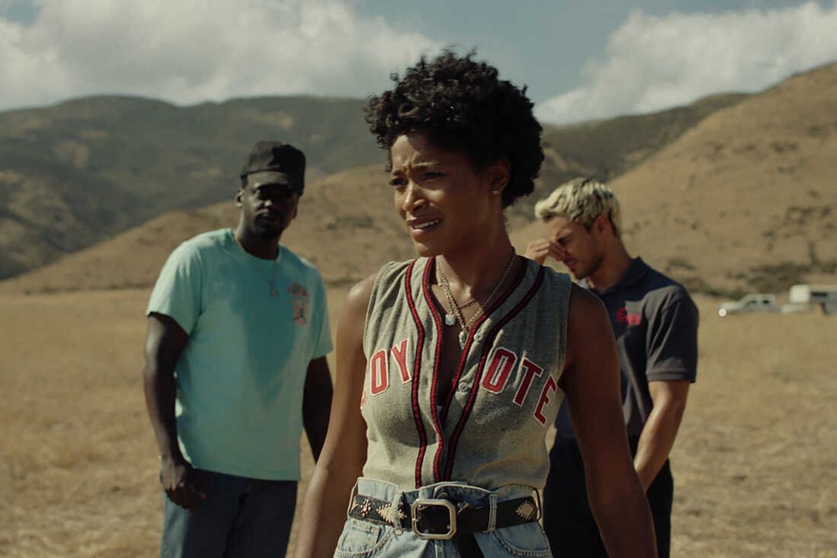 Daniel Kaluuya, Keke Palmer, and Brandon Perea in “Nope.”  (Universal Studios)