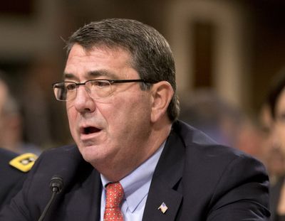 Ashton Carter testifies on Capitol Hill in Washington, D.C., on Feb. 12, 2003. (Associated Press)