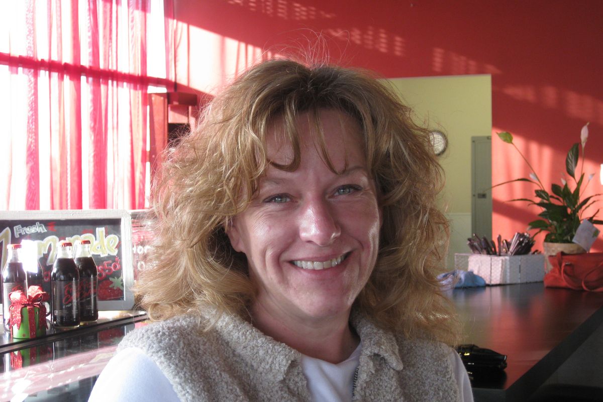 Audrey Simpson, of Otis Orchards: “It’s the one chance for true love.”