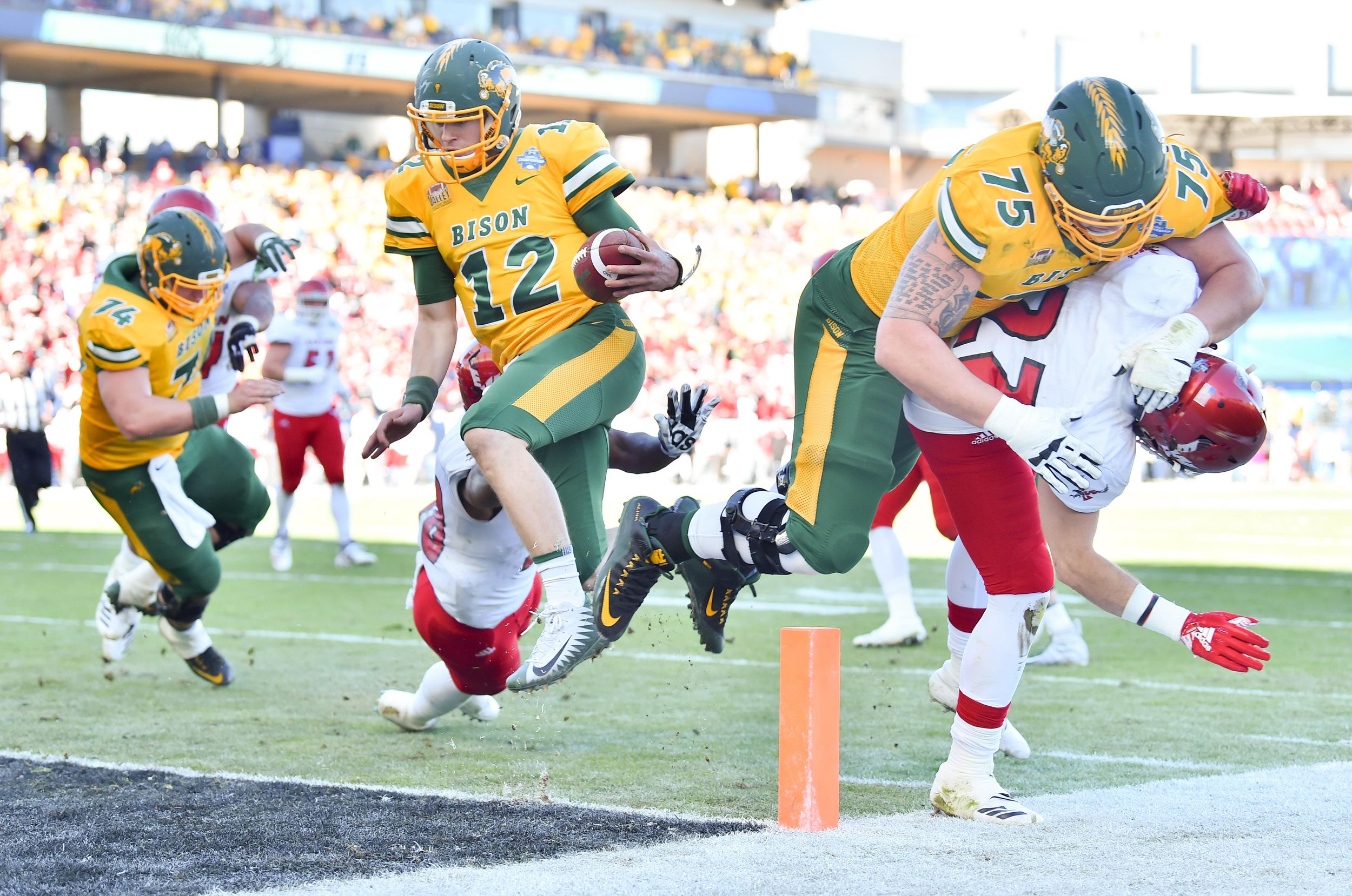 NDSU Bison Football Fans - Easton Stick on NOW. NFL Network and sportsurge.net