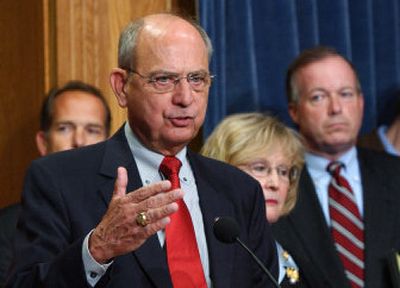
House Ethics Committee Chairman Rep. Doc Hastings, R-Wash., speaks at a news conference on Capitol Hill on Thursday. 
 (Associated Press / The Spokesman-Review)
