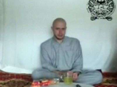 This video frame,  taken from a Taliban propaganda video released Saturday, shows an American soldier who went missing from his base in eastern Afghanistan on June 30 and was later confirmed captured.  (Associated Press / The Spokesman-Review)