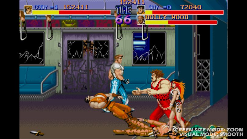 'Final Fight' burst onto the sidescrolling scene in 1989, competing with Konami's classic Teenage Mutant Ninja Turtles beat 'em up.