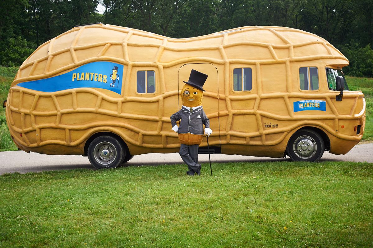 The Planters NUTmobile is in town through Monday. Catch it Friday at Fred Meyer on North Division Street and Saturday and Sunday at the Spokane County Interstate Fair. (Courtesy of the NUTmobile)