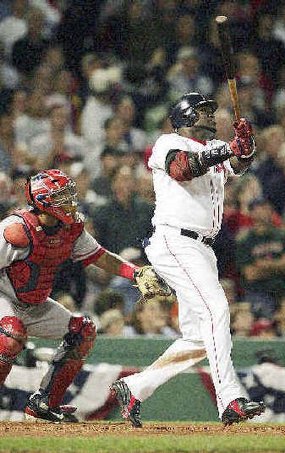 
David Ortiz deliveres winning homer in the 10th for Boston.
 (Associated Press / The Spokesman-Review)