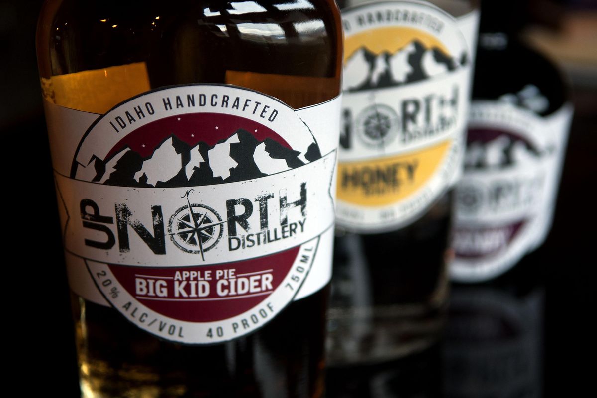 Up North Distillery in Post Falls uses honey and cider to make its spirits. (Adriana Janovich / The Spokesman-Review)