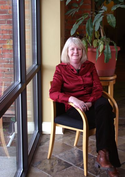 Kathy Thamm, new director of Community-Minded Enterprises, is excited about how the organization can be a resource for our area.  (Renee Sande / Down to EarthNW Correspondent)