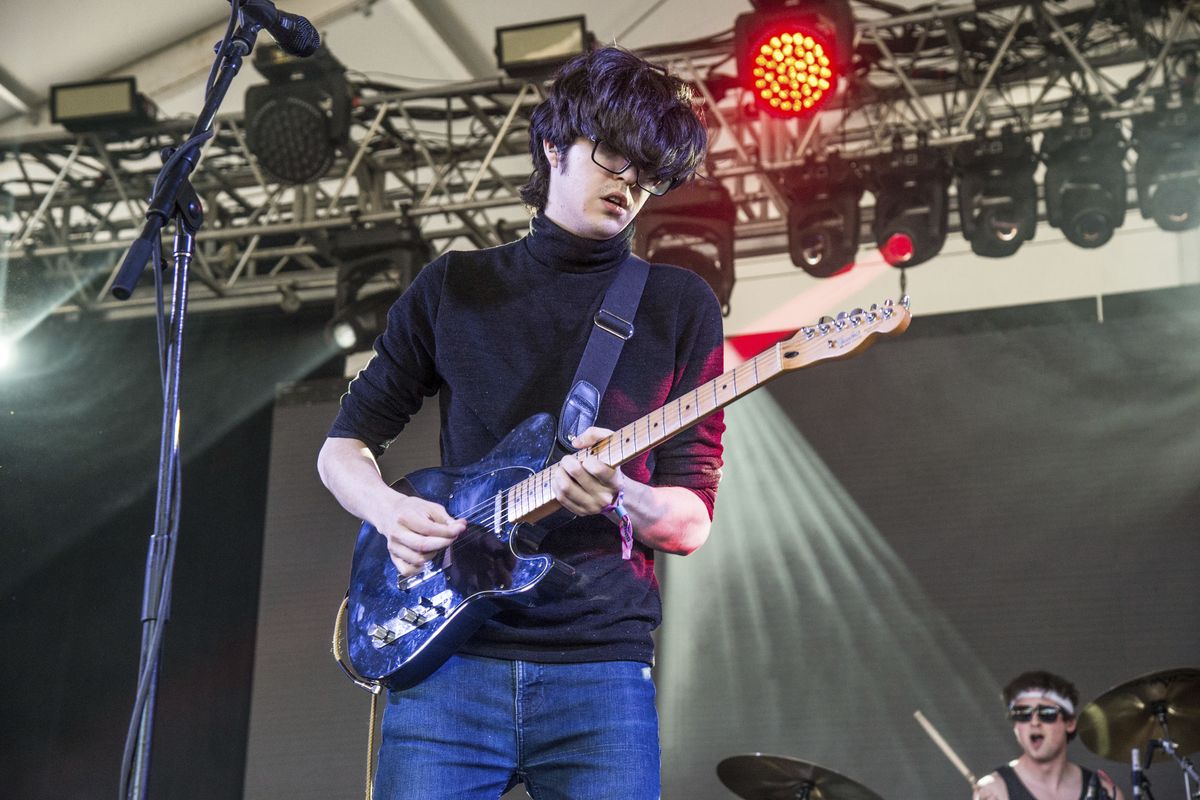 Will Toledo of Car Seat Headrest performs at the Bonnaroo Music and Arts Festival on June 9, 2017, in Manchester, Tennessee.  (Amy Harris/Associated Press)