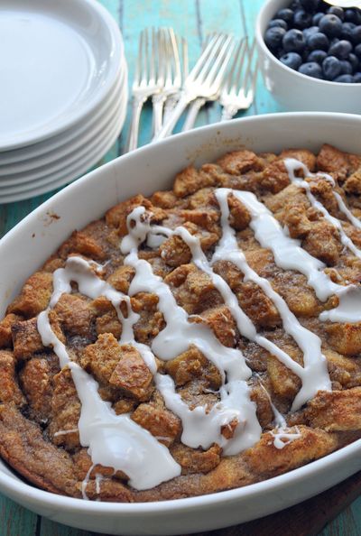 Apple cinnamon bread pudding, created by Heather Scholten, makes an easy, delicious addition to an Easter brunch. Scholten develops recipes for her Farmgirl Gourmet blog, www.farmgirlgourmet.com.