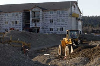 
Construction has started on Hawkstone, a 100-acre, mixed-use development in east Liberty Lake that will provide low-income apartments and senior living. 
 (J. BART RAYNIAK / The Spokesman-Review)