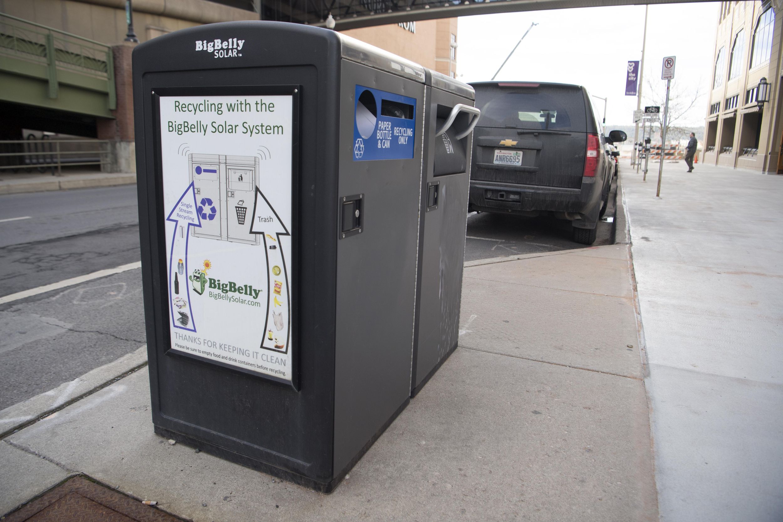 Solarpowered trash compactor bins to hit downtown Spokane streets