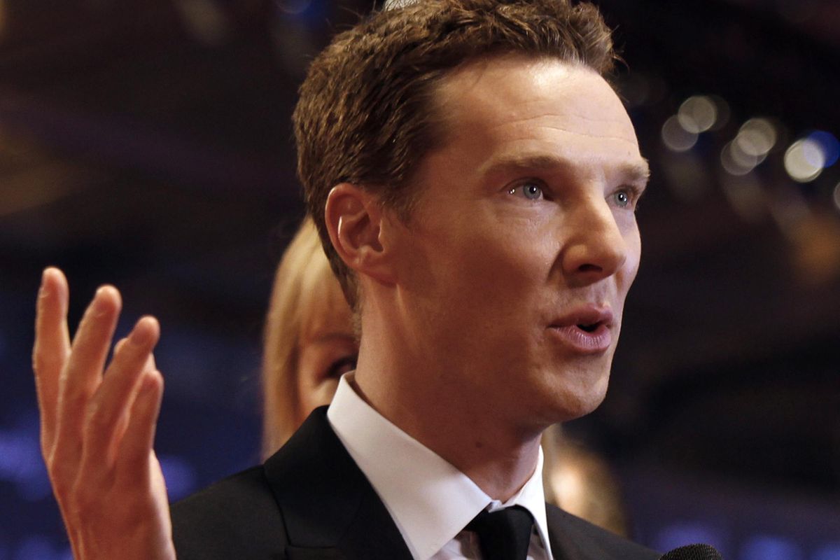 FILE - In this file photo dated Wednesday, April 15, 2015, British actor Benedict Cumberbatch arrives to host the Laureus World Sports Awards in Shanghai, China. The first of three new episodes of "Sherlock" will be broadcast Sunday Jan. 1, 2017, on BBC TV in Britain, with Cumberbatch once again taking on the role of the brilliant, demanding detective Sherlock Holmes. (AP Photo, FILE) ORG XMIT: LON101 (AP)