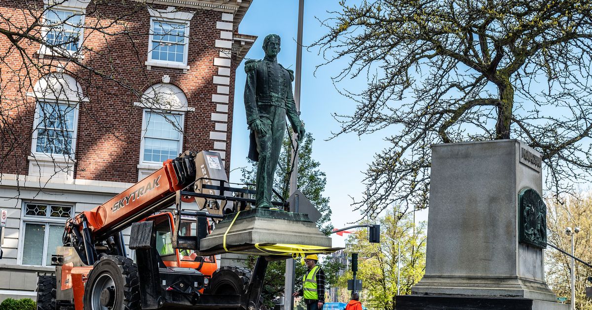 Monaghan removed from downtown Spokane and relocated to cemetery