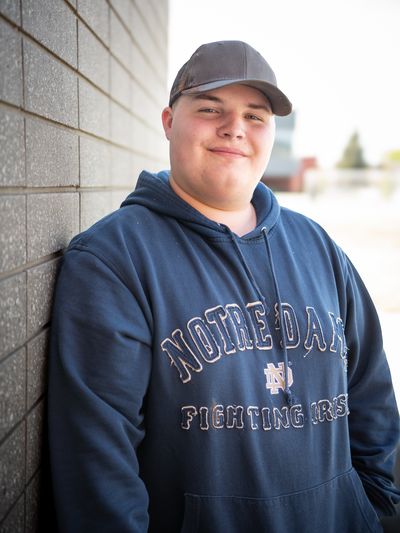 Gabe Stauffer found a place at the media center at On Track Academy.  (Courtesy)