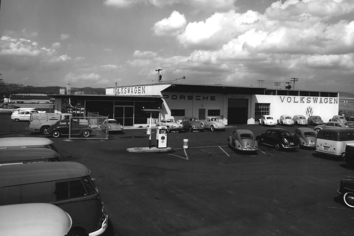 1965: For the 10th anniversary at Valley Volkswagen at 117 S. Fancher Road in Spokane Valley, the dealership hosted an open house. The business was started by Heinz Zegke, an immigrant from Gdansk, Poland, in 1955. He barely spoke English but ran the dealership with his partners for more than 30 years. In 1966, the firm’s bookkeeper set off a bomb that destroyed the building. (Spokesman-Review photo archives)