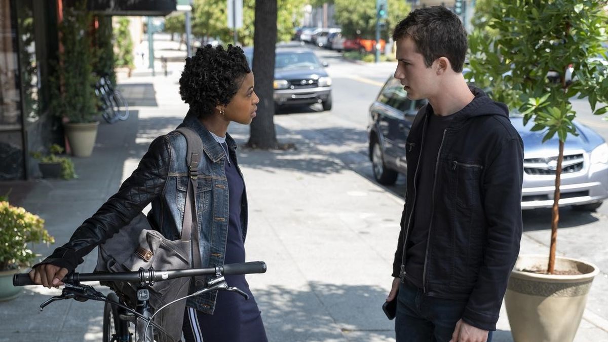 Grace Saif as Ani Achola and Dylan Minette as Clay Jensen star in “13 Reasons Why.” The show is a big reason there’s been an increased effort to make sure viewers know about mental health and other resources when shows feature traumatic storylines.  (David Moir)